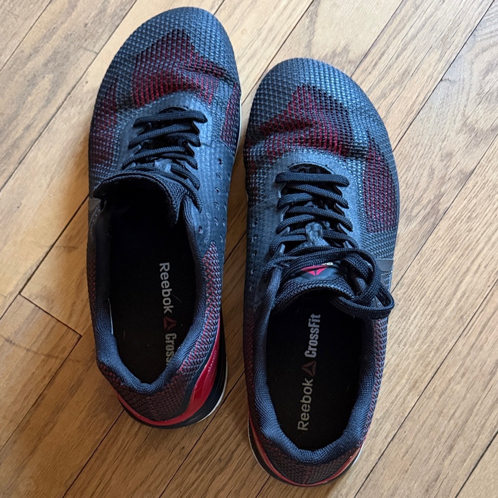 Reebok Men's Black and Red CrossFit Shoes